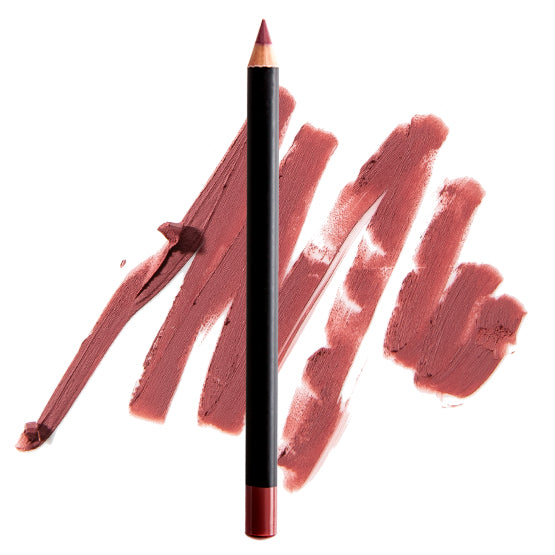 Image of a rose colored lip pencil. Cool tones.