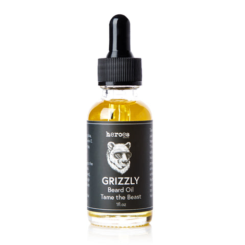 MEN'S Grizzly Beard Oil and Brush set