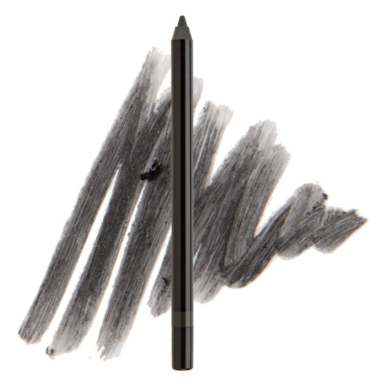 Image of a charcoal gun metal gray gel eye pencil. 
